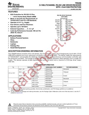 TRS208IDWG4 datasheet  